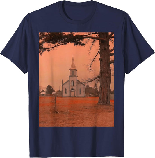 Midwest Gothic Aesthetic Rural Appalachia Vintage Vibes T-Shirt - T-Shirt | Navy