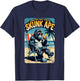 Skunk Ape Florida Swamp Cryptid Beach Escape Fun T-Shirt - T-Shirt | Navy