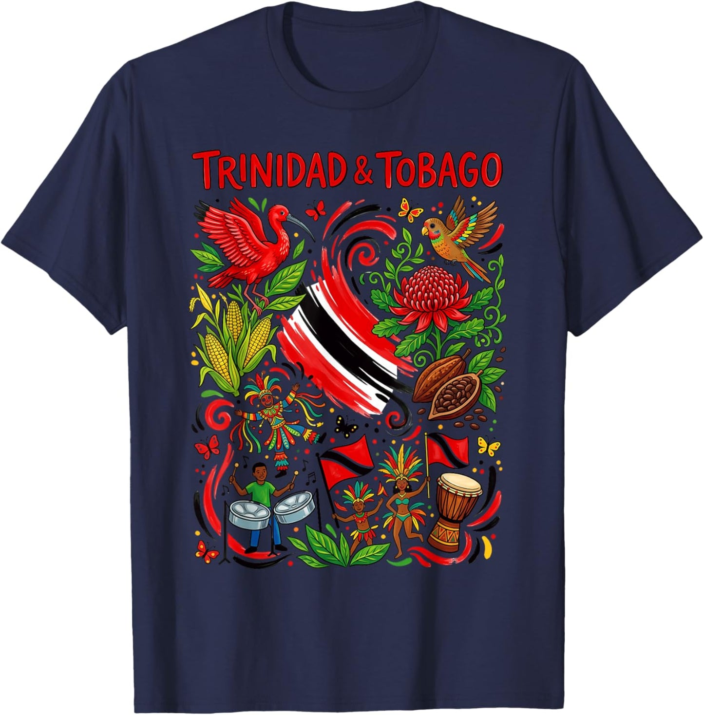 Trinidad und Tobago T-Shirt - T-Shirt | Navy