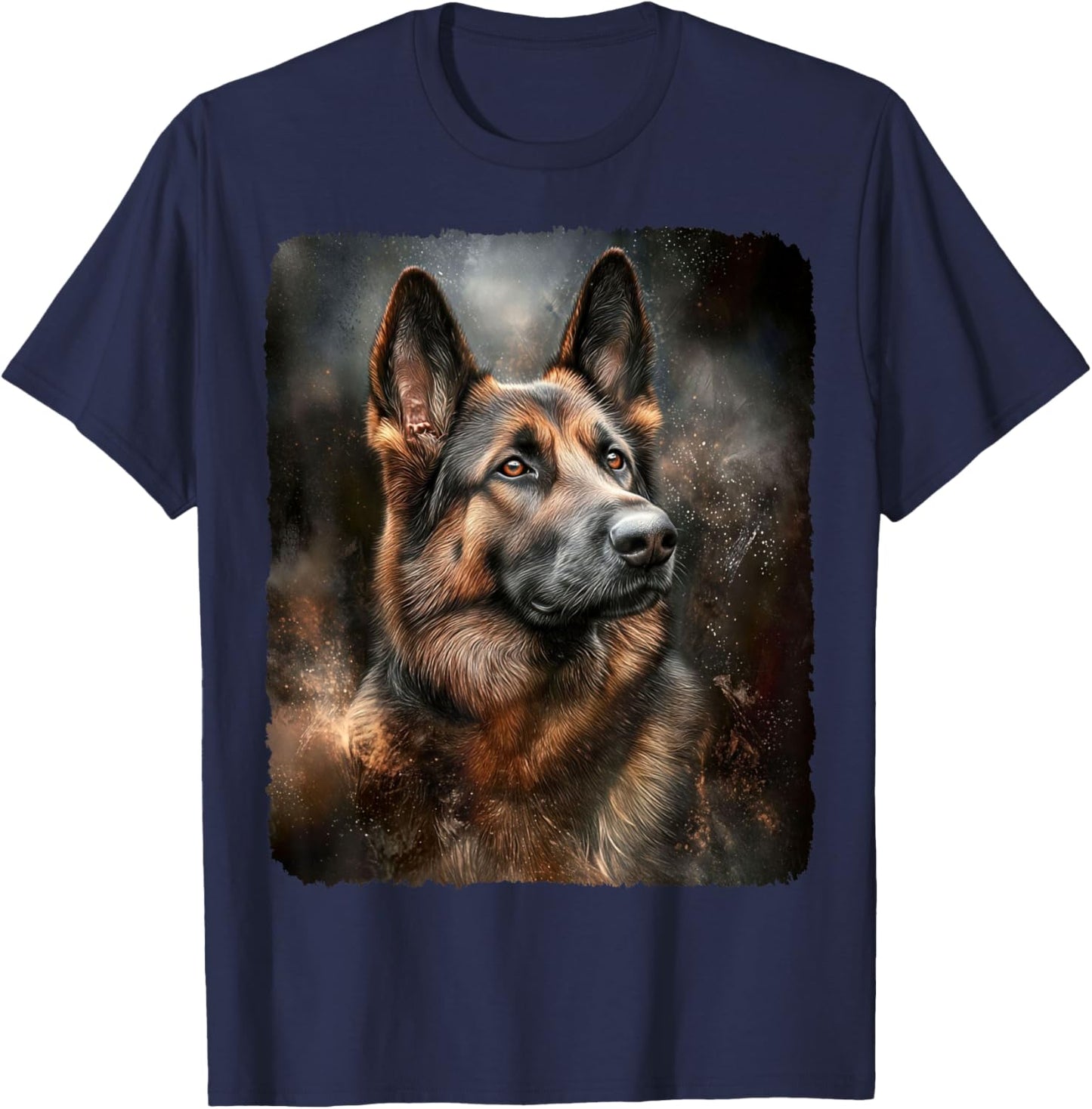 German Shepherd Dog Design for Dog Lover T-Shirt - T-Shirt | Navy