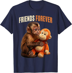 Baby Monkey Punch Friends Forever T-Shirt - T-Shirt | Navy
