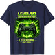 Level 10 Birthday Boy Gamer Funny 2016 10th Birthday T-Shirt - T-Shirt | Navy