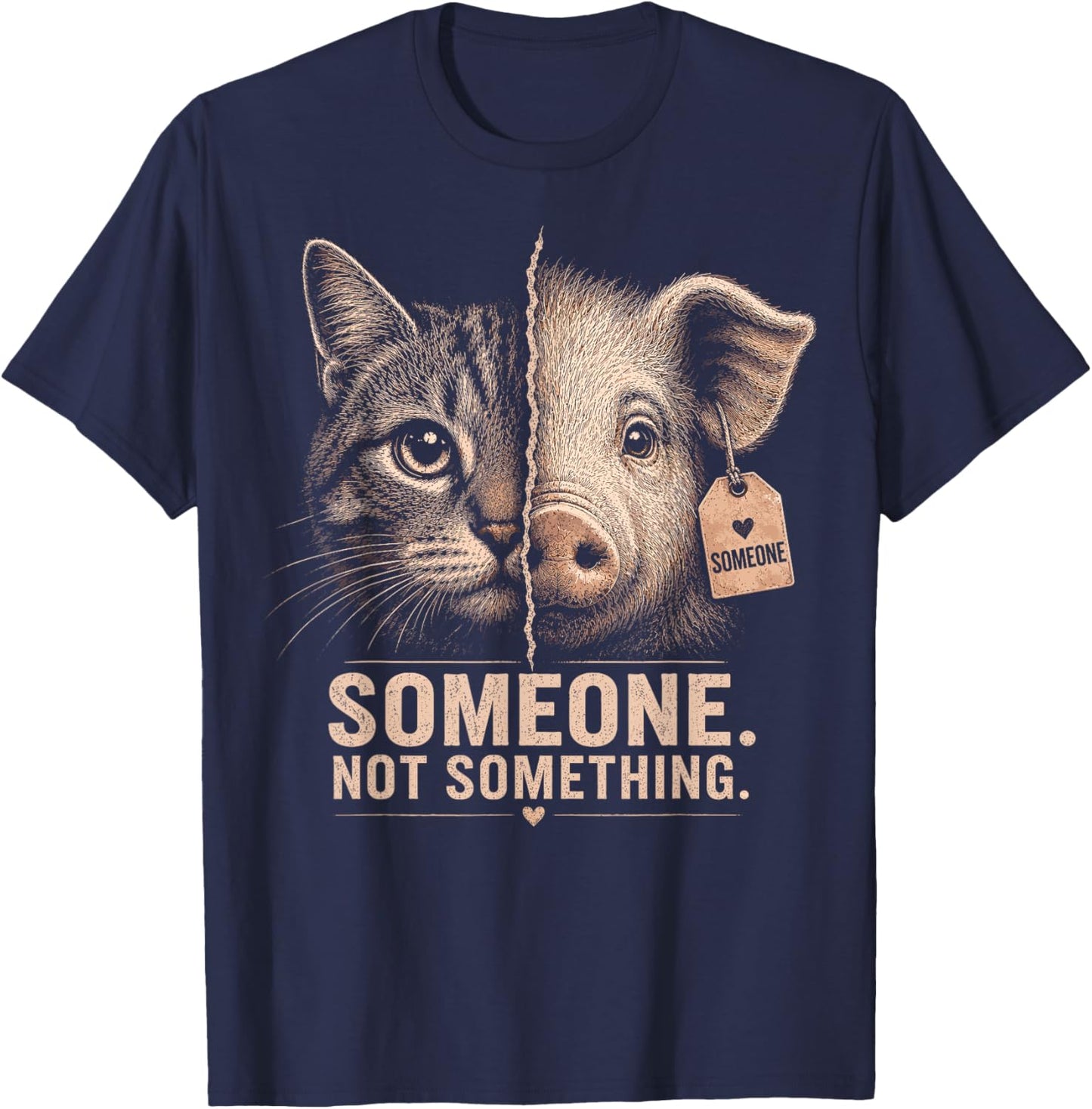 Végétalien T-Shirt - T-Shirt | Navy