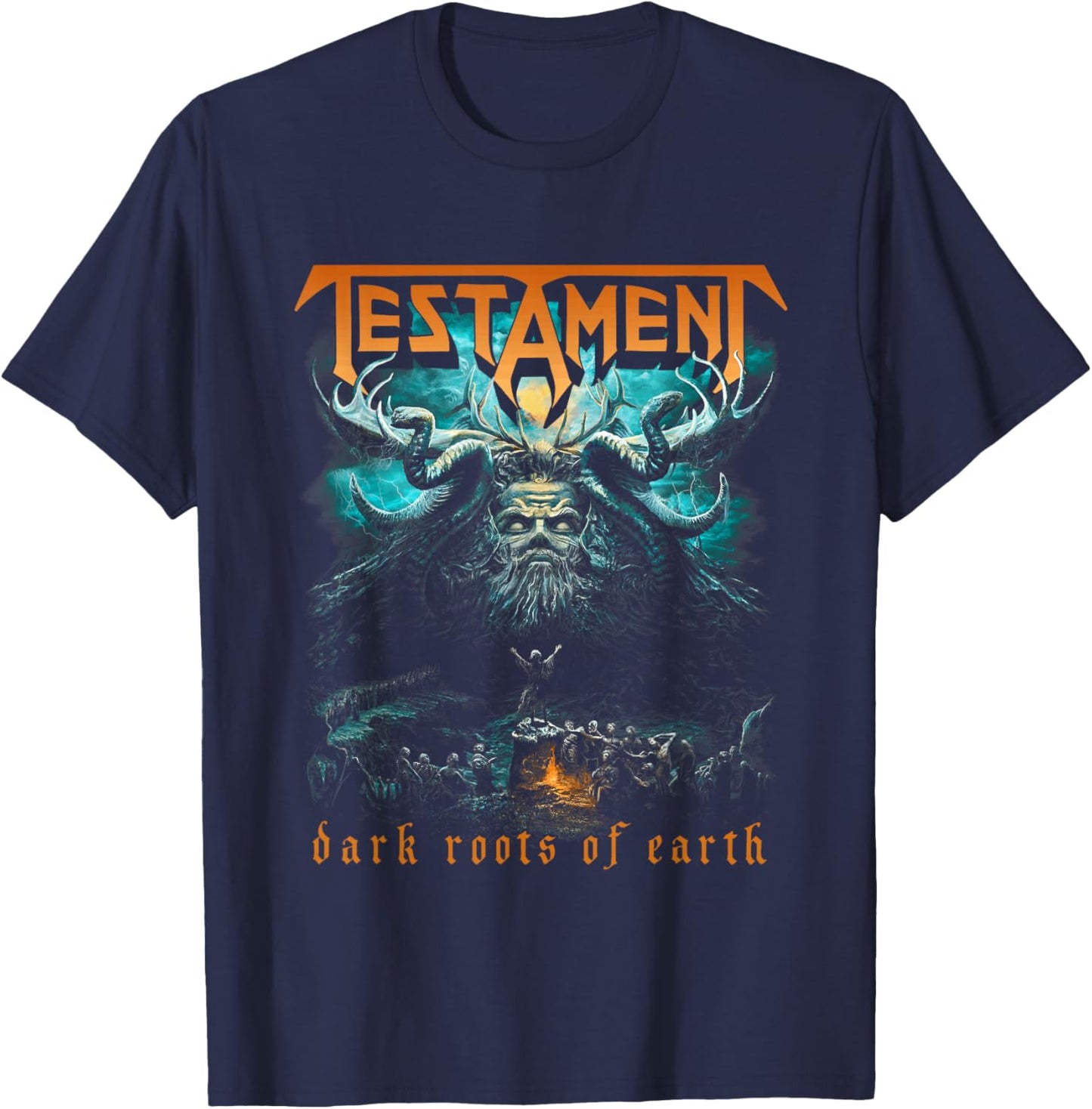 Testament - Official Merchandise - Dark Roots of Earth T-Shirt - T-Shirt | Navy