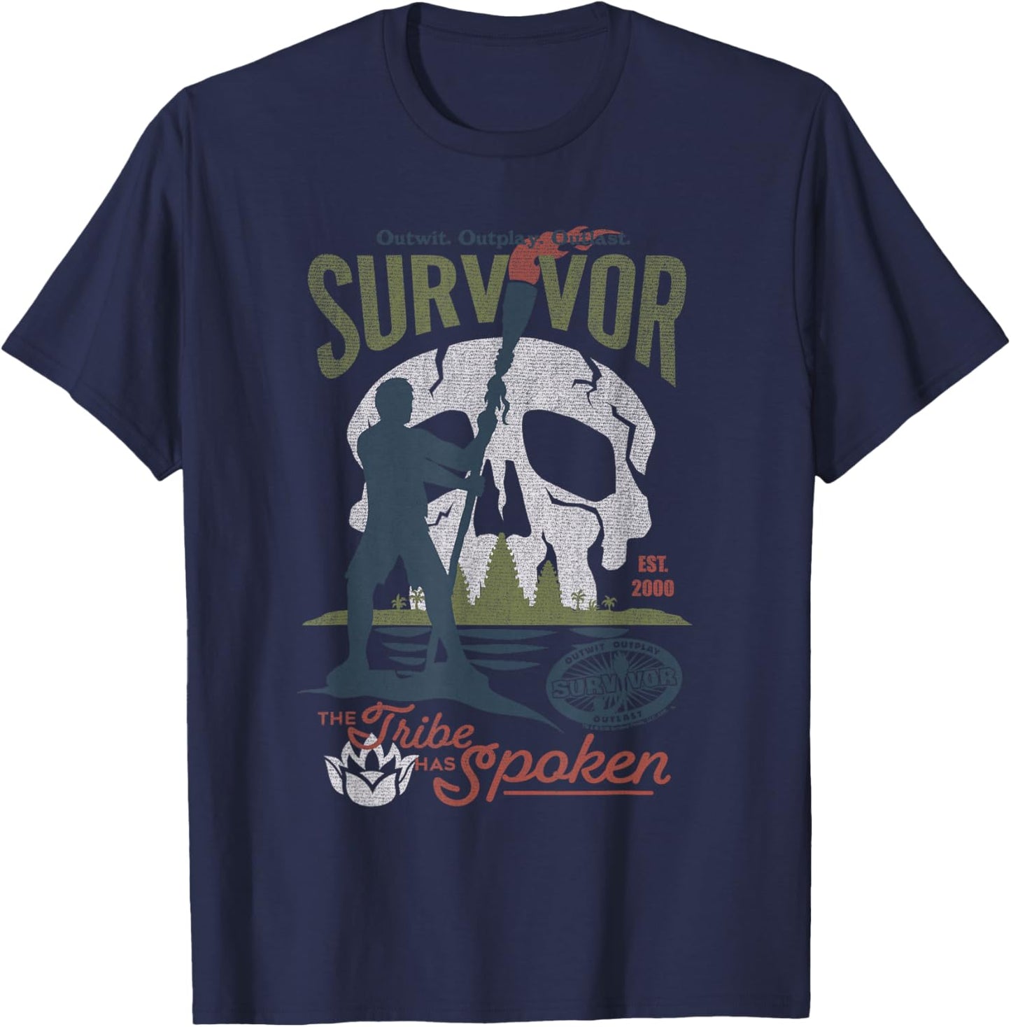 Survivor The Tribe Has Spoken Skull Island Reality TV Show T-Shirt - T-Shirt | Navy