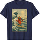 Chillin' Chili Great Wave Kanagawa - Spicy Pepper Brainrot T-Shirt - T-Shirt | Navy