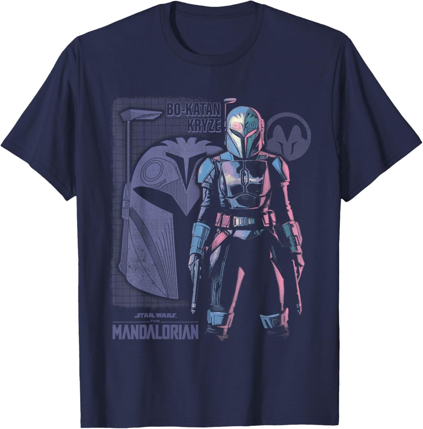 Star Wars The Mandalorian Hero Bo-Katan Kryze T-Shirt - T-Shirt | Navy