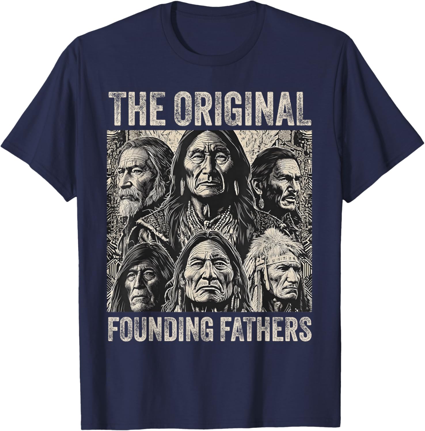 Original Founding Fathers Native American Tribe T-Shirt - T-Shirt | Navy
