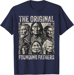 Original Founding Fathers Native American Tribe T-Shirt - T-Shirt | Navy