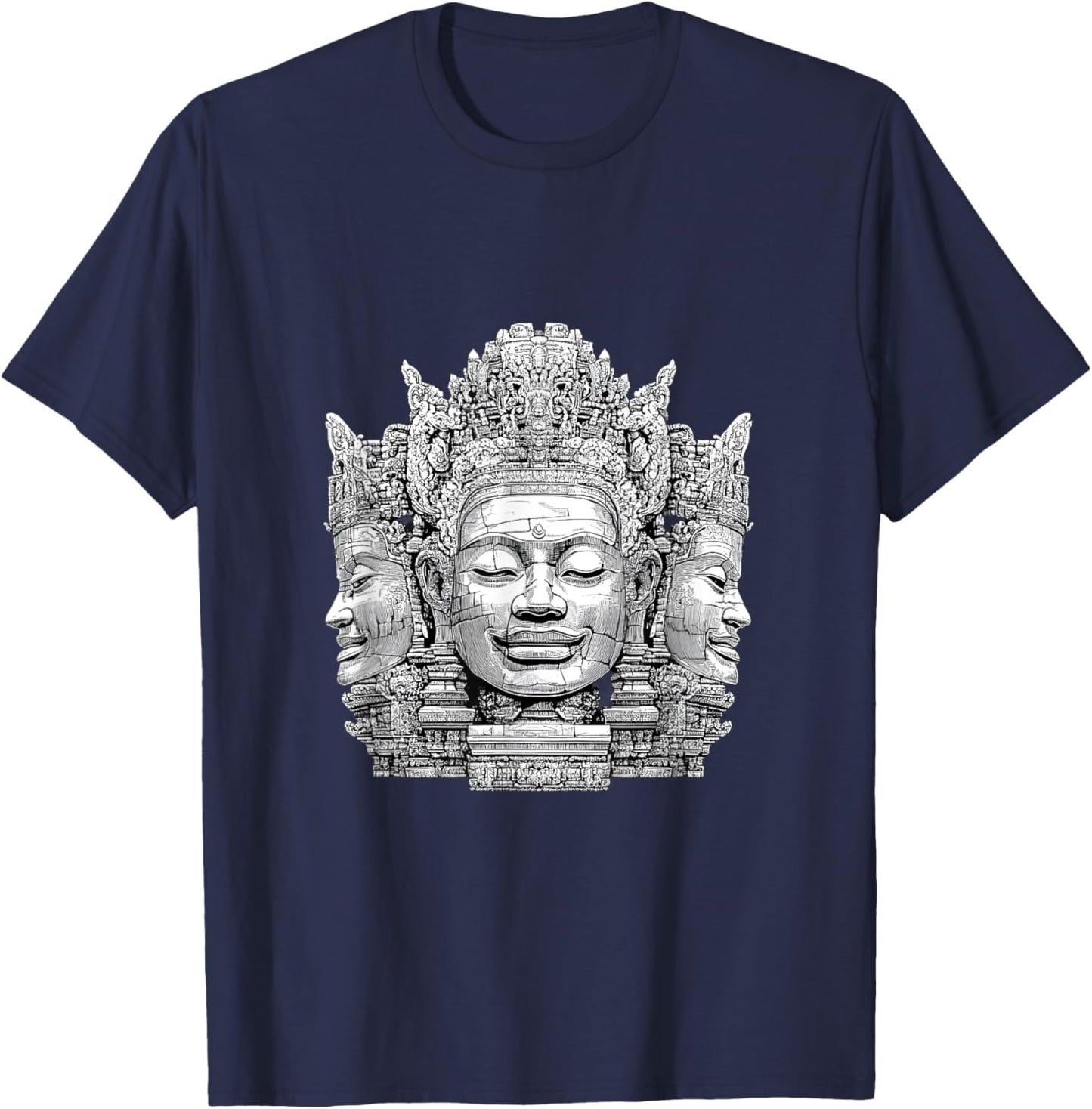 Angkor Wat Cambodia - Explore Ancient Temples T-Shirt - T-Shirt | Navy