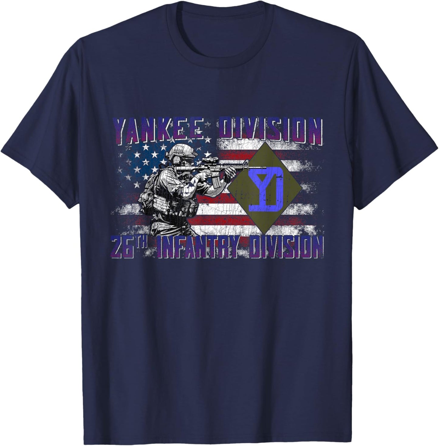 26th Infantry Division 26th ID Yankee Division Gifts T-Shirt - T-Shirt | Navy