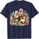 Holy Sacred Family Christmas Nativity Scene Religious Art T-Shirt - T-Shirt | Navy