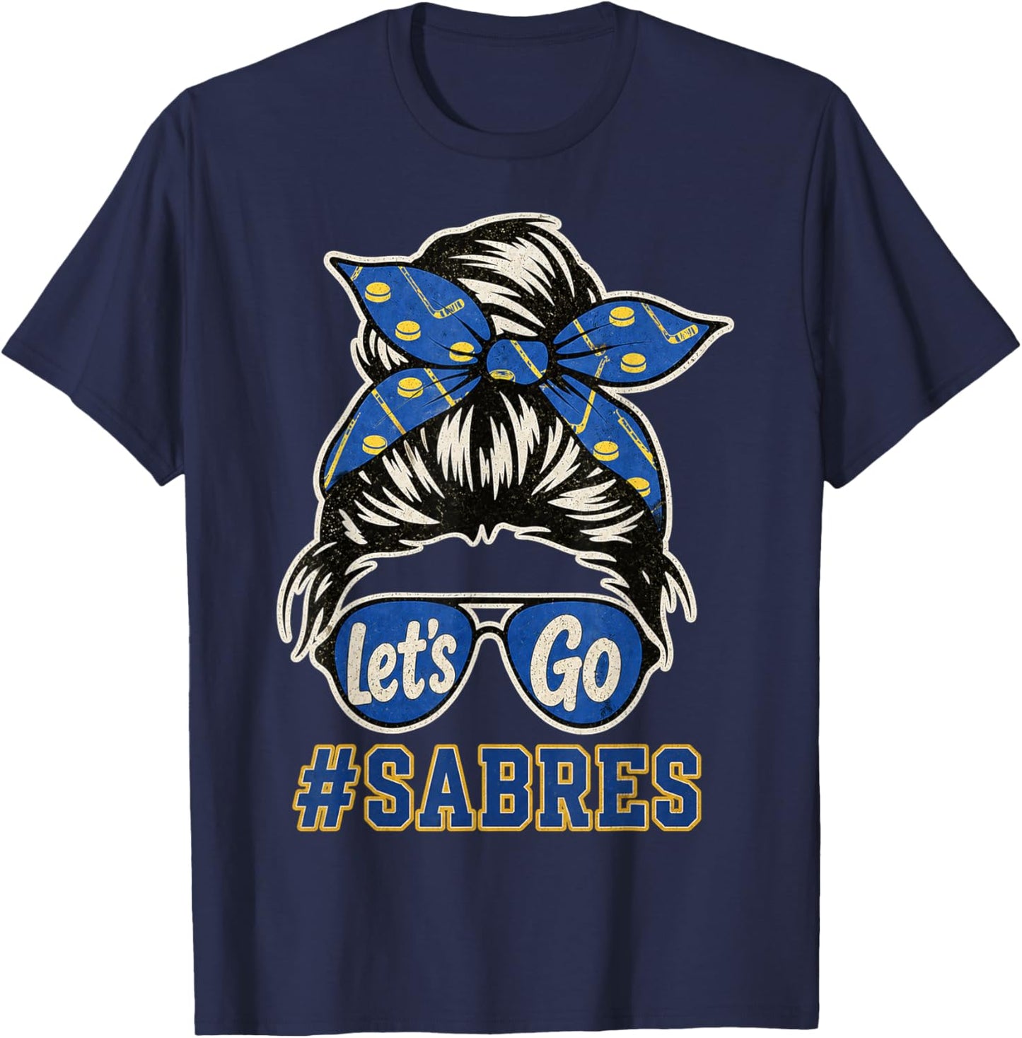 Vintage Sabres Retro Classic Gifts Women Kids T-Shirt - T-Shirt | Navy