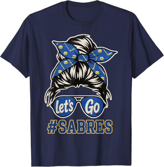 Vintage Sabres Retro Classic Gifts Women Kids T-Shirt - T-Shirt | Navy
