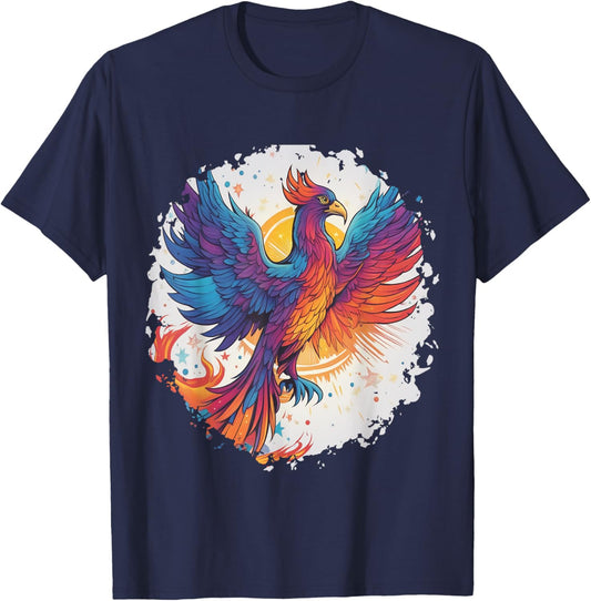 Rising Phoenix Costume Firebird Galaxy Bird Outfit Space T-Shirt - T-Shirt | Navy