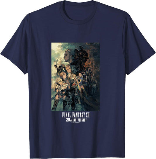 Final Fantasy Anniversary Collection FFXII TZA Package Art 2 Manche Longue T-Shirt - T-Shirt | Navy
