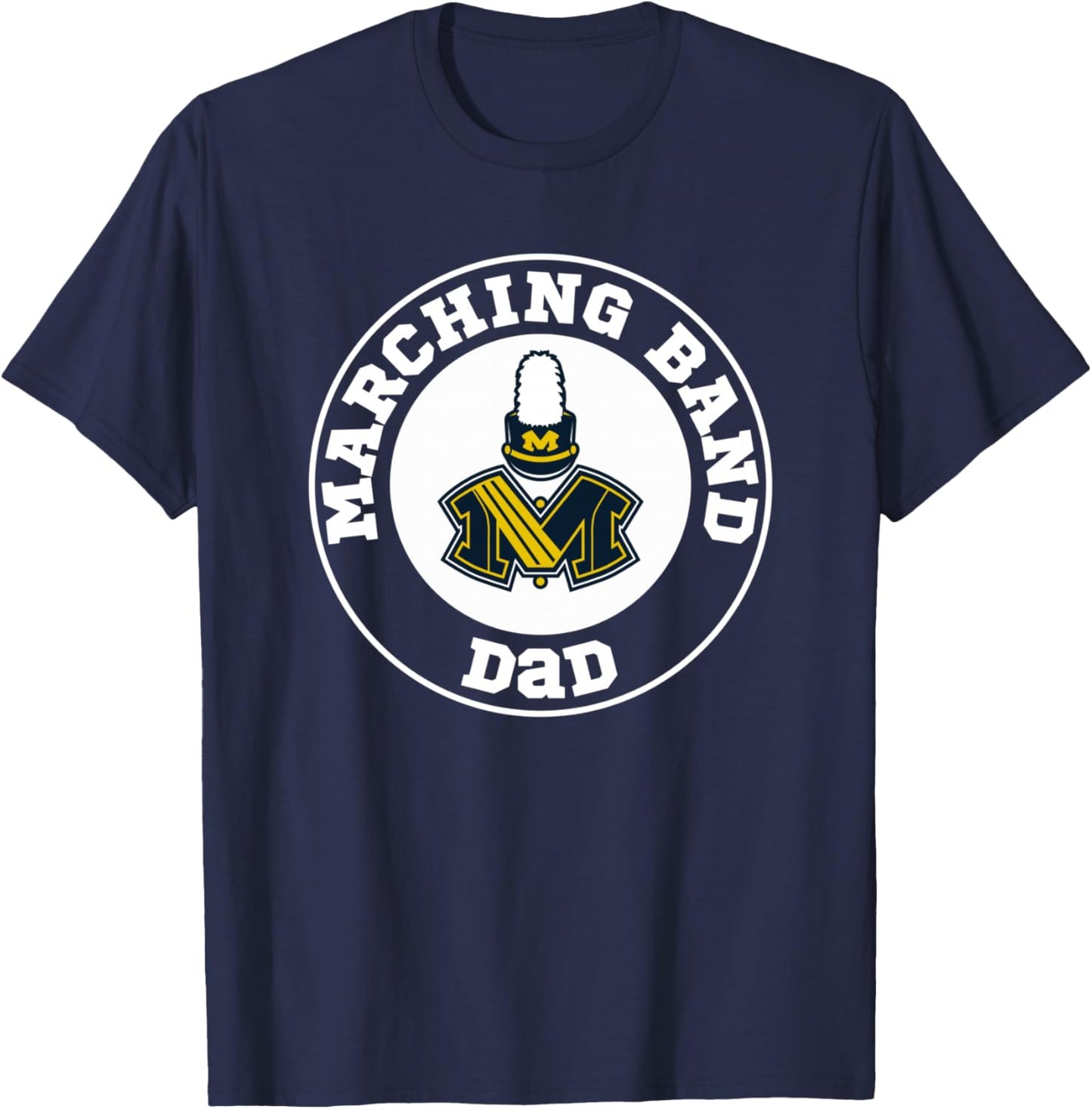 Monroe Hornets Band Boosters Marching Band Dad Solid T-Shirt - T-Shirt | Navy