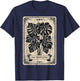 Tarot Card The Monstera Plant Floral Botanical Planting T-Shirt - T-Shirt | Navy