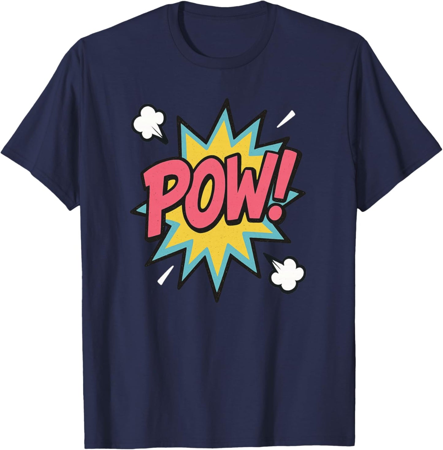 Pow! Superhero Comic Book Bubble T-Shirt - T-Shirt | Navy