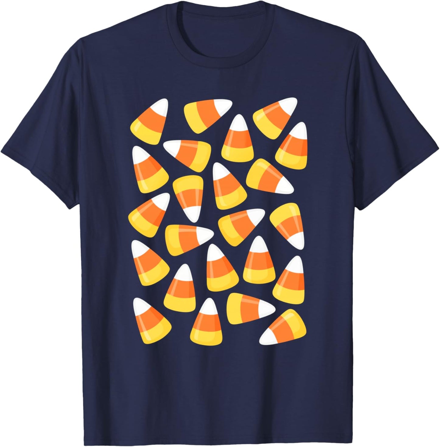 Candy Corn Shirt Adult Kids Men Women Candy Corn Costume T-Shirt - T-Shirt | Navy