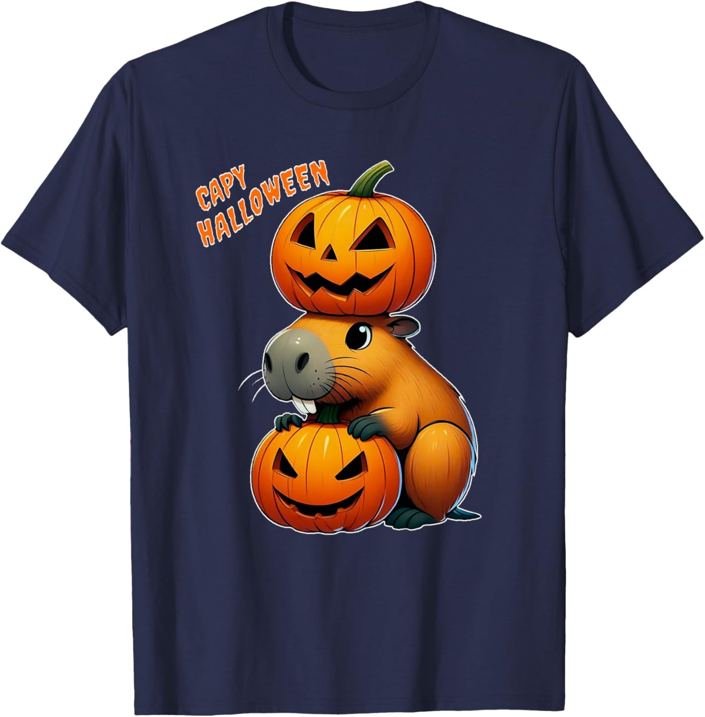 Capy Halloween T-Shirt - T-Shirt | Navy