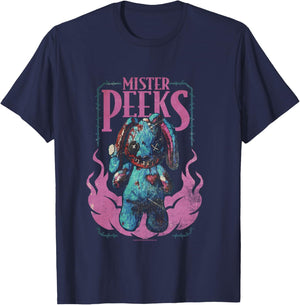 Call of Duty Mister Peeks Zombie Bunny Flames Video Game T-Shirt - T-Shirt | Navy