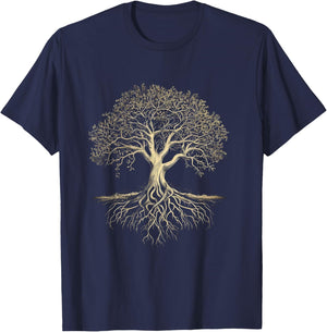 Arbre de Vie Manche Longue T-Shirt - T-Shirt | Navy