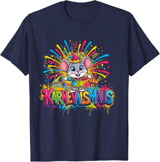 Carnival Costume Replacement Partner Funny Outfit Carnival Mouse Shirt T-Shirt - T-Shirt | Navy