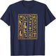 Egyptian Hieroglyphics I Egyptian Gods Archeology T-Shirt - T-Shirt | Navy