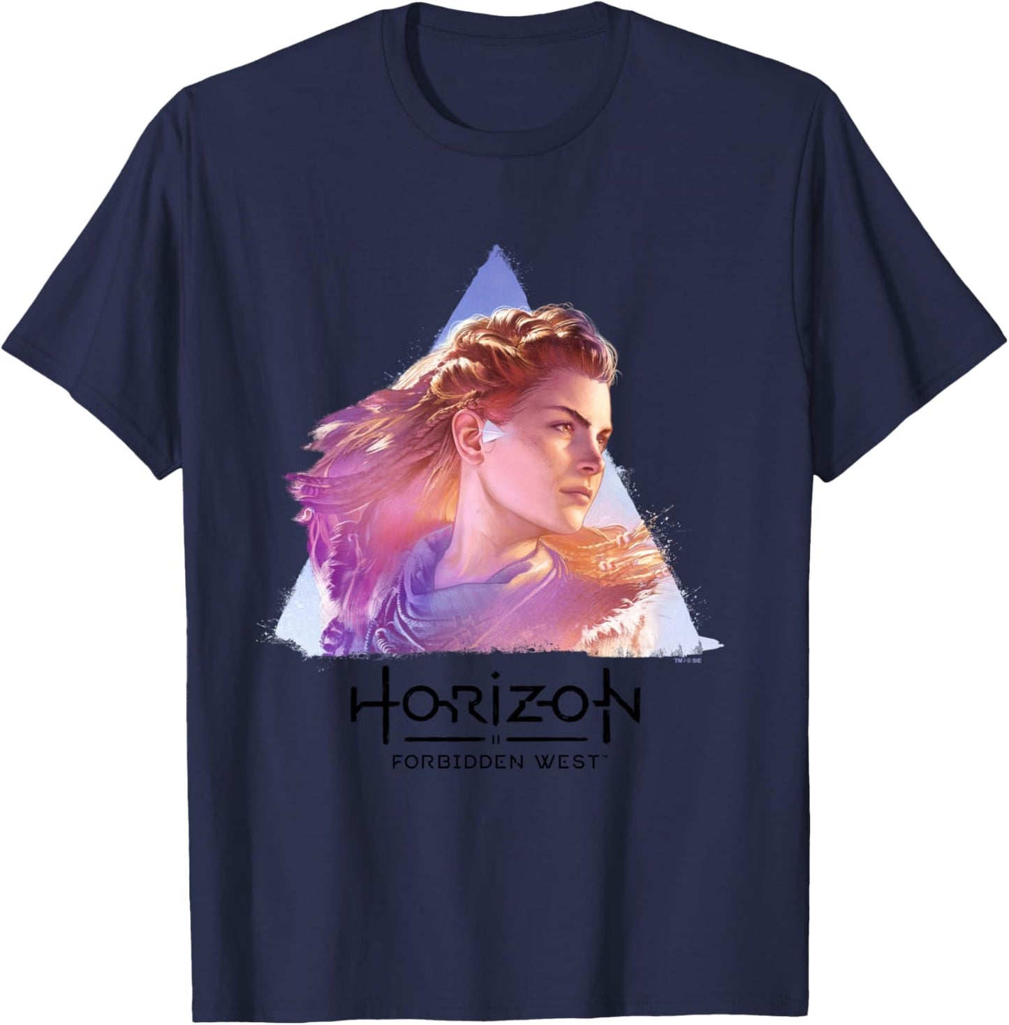 Horizon Forbidden West Aloy Portrait T-Shirt - T-Shirt | Navy