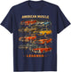 American Muscle Legends Vintage Classic Car Lover Patriotic T-Shirt - T-Shirt | Navy
