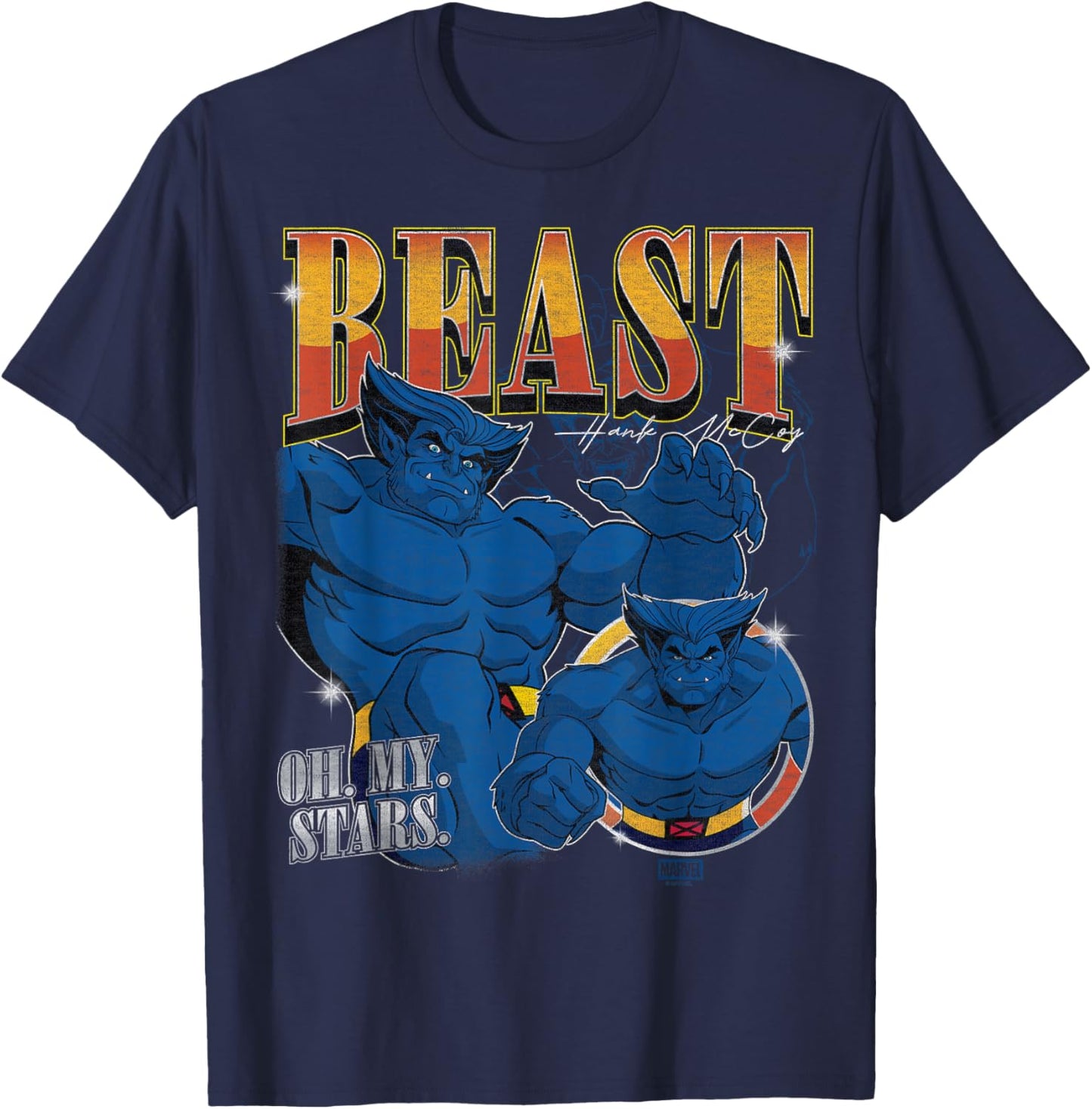 X-Men - Beast Oversized T-Shirt - T-Shirt | Navy