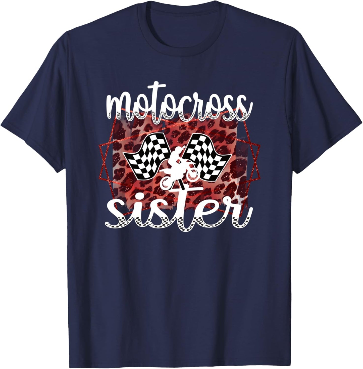 Motocross Sister Proud Motocross Sis T-Shirt - T-Shirt | Navy