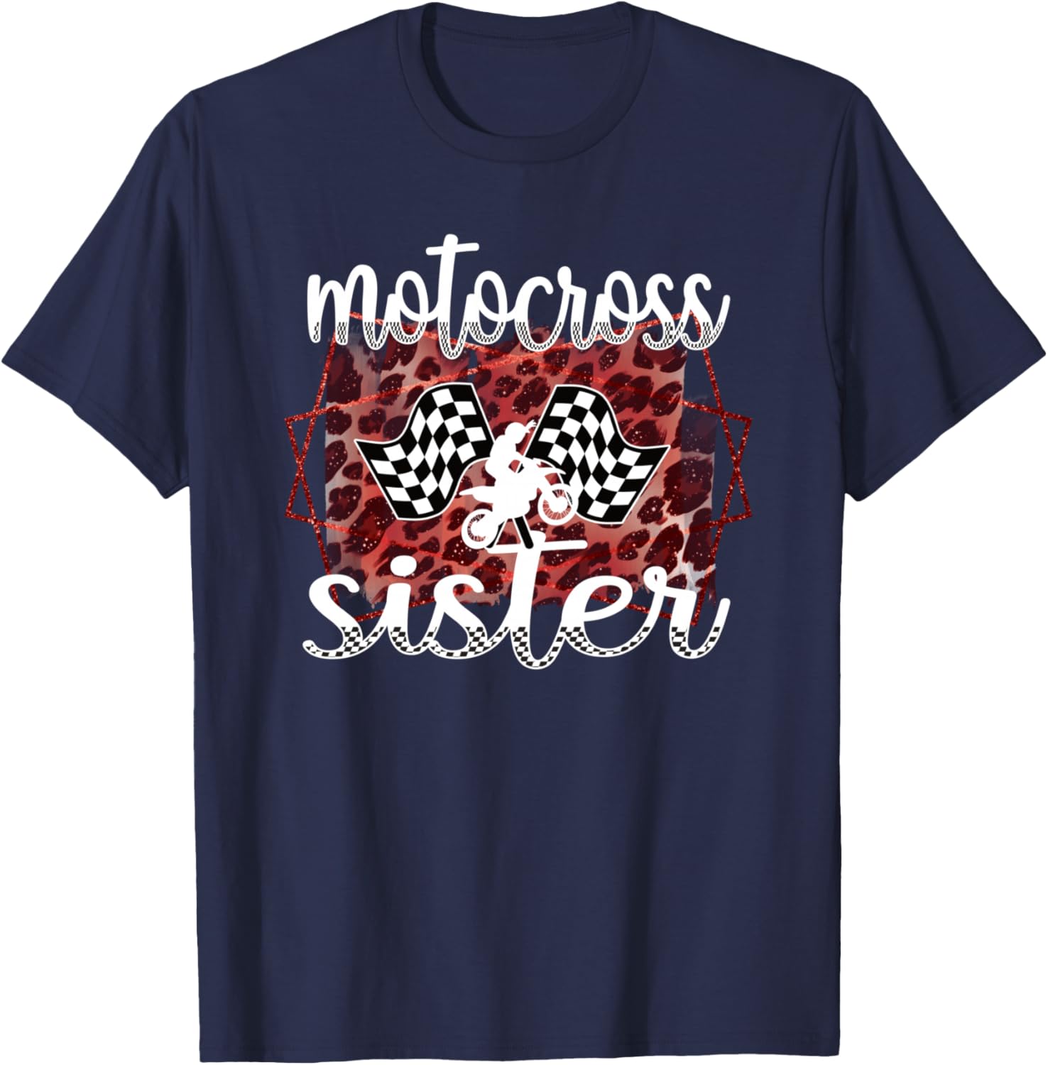 Motocross Sister Proud Motocross Sis T-Shirt - T-Shirt | Navy