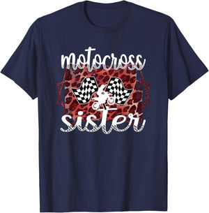 Motocross Sister Proud Motocross Sis T-Shirt - T-Shirt | Navy