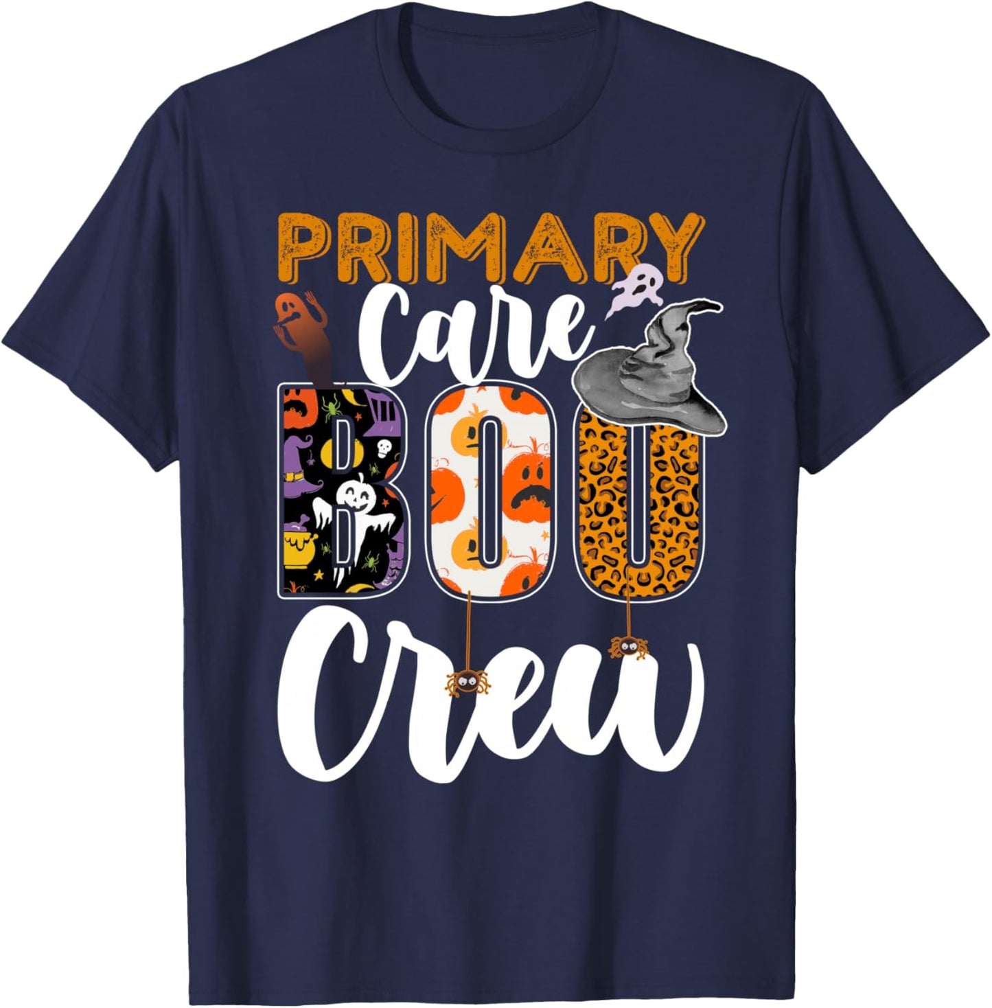 Primary Care Boo Crew Halloween Match Physician T-Shirt - T-Shirt | Navy