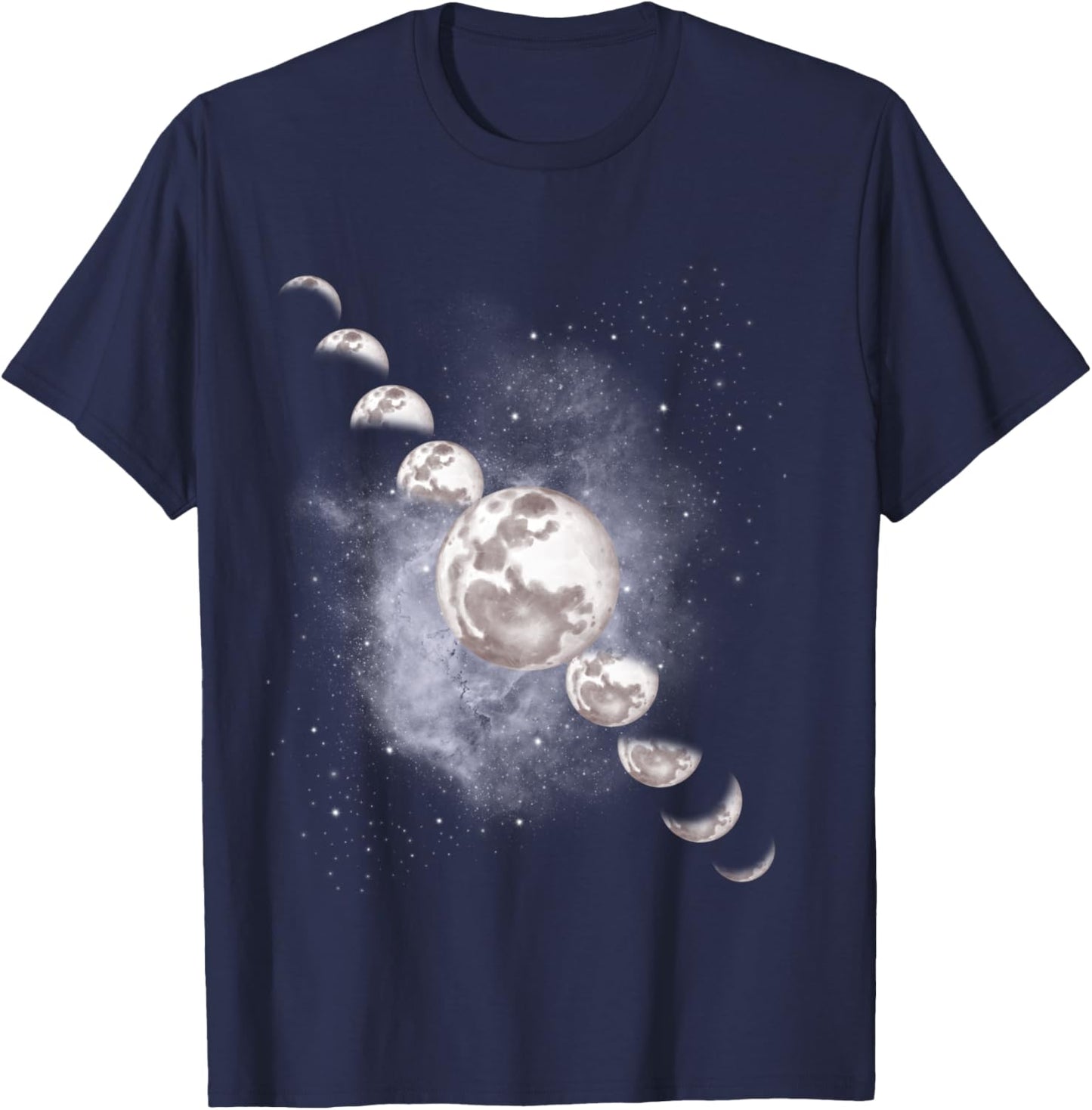 Phases De La Lune Astronomie Manche Longue T-Shirt - T-Shirt | Navy