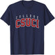 CSUCI Vintage Arch Athletic Sports Women T-Shirt - T-Shirt | Navy