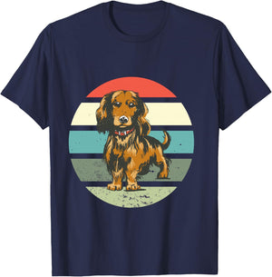 Teckel Wiener Chien Maman Maman Teckel Amant Teckel Teckel Manche Longue T-Shirt - T-Shirt | Navy