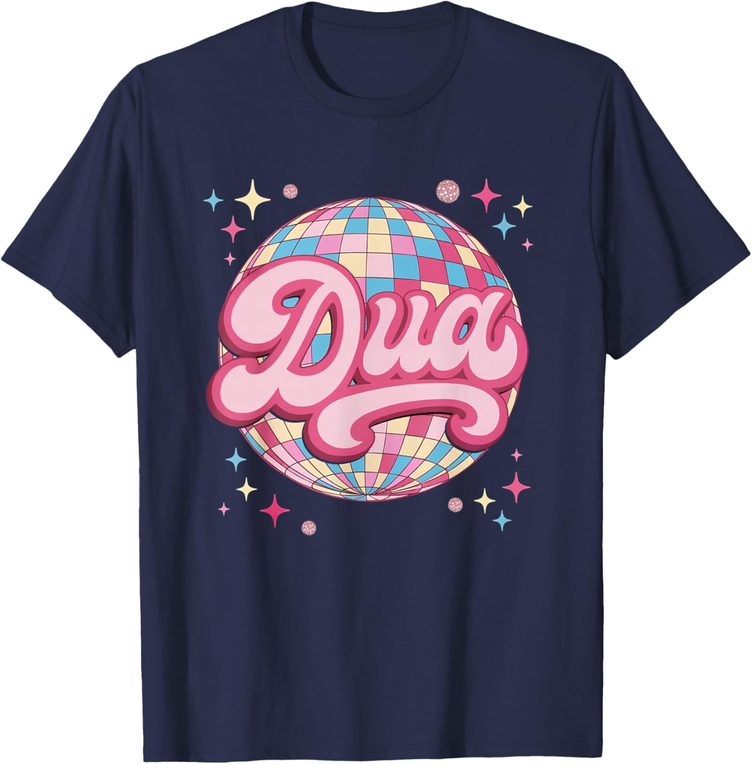 Love Heart Dua Grunge Groovy Style Black Funny Meme T-Shirt - T-Shirt | Navy