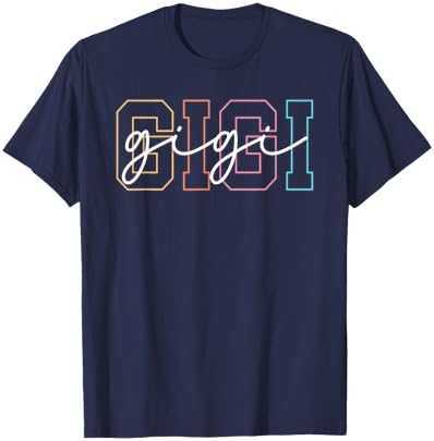 Gigi Grandma Gigi Grandmother Boho Gigi T-Shirt - T-Shirt | Navy