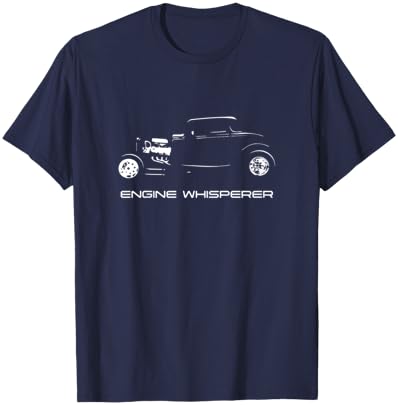 Engine Whisperer Automotive Nostalgia Vintage Hotrod Car T-Shirt - T-Shirt | Navy