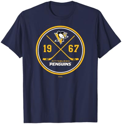 Pittsburgh Penguins Prize Dark Heather Officially Licensed T-Shirt - T-Shirt | Navy