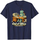 Hors du Bureau Humour de Travail Robot IA drôle Permanent T-Shirt - T-Shirt | Navy