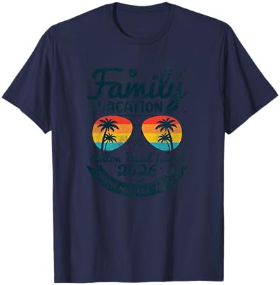 Family Vacation Hilton Head Island 2026 Vintage Group T-Shirt - T-Shirt | Navy