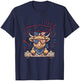 Vintage Cute Red, White and Moo Funny 4th of July T-Shirt - T-Shirt | Navy