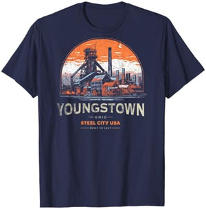 Hometown Pride - Youngstown Steel City USA T-Shirt - T-Shirt | Navy