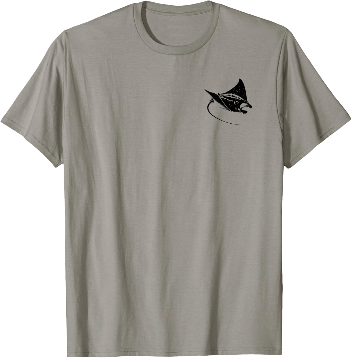 Manta ray Dad Mom Lover - Monochromatic Manta Ray T-Shirt - T-Shirt | Sand
