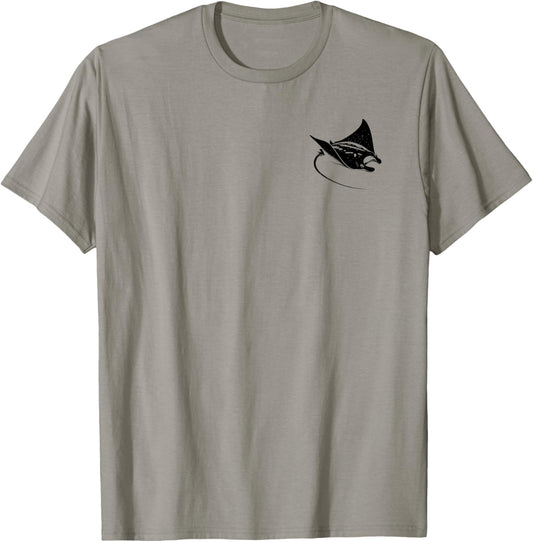 Manta ray Dad Mom Lover - Monochromatic Manta Ray T-Shirt - T-Shirt | Sand