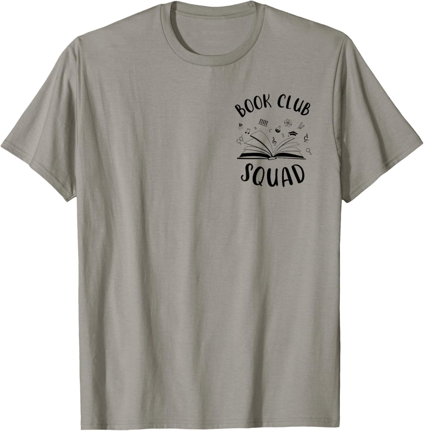 Books Club Squad Reading Book Lover Book Minimalist Team T-Shirt - T-Shirt | Sand